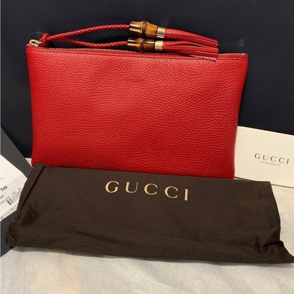 Auth. Gucci Bamboo tassel pouch - Picture 9 of 9